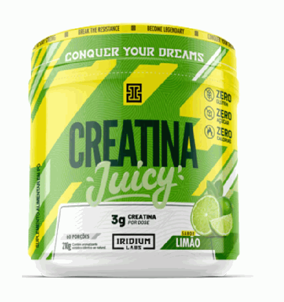 Creatina Juicy (210g) - Sabor: Limão