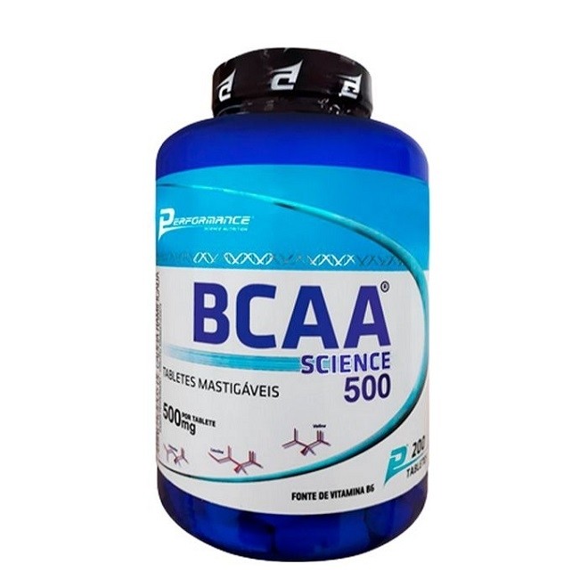 BCAA Science 500 Mastigável (200 Tabs) - Sabor: Frutas Tropicais