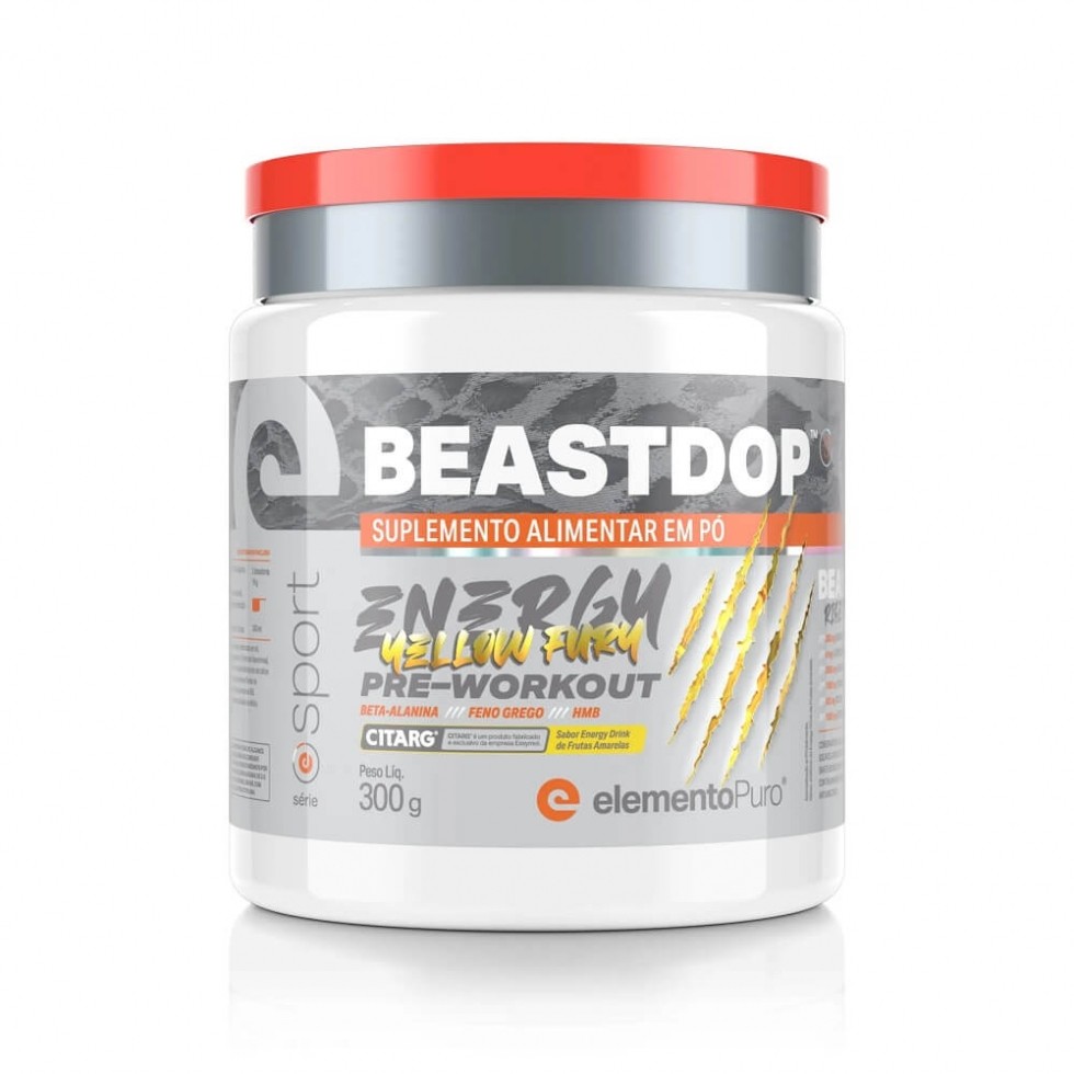 BeastDop Energy Drink (300g) - Sabor: Frutas Amarelas