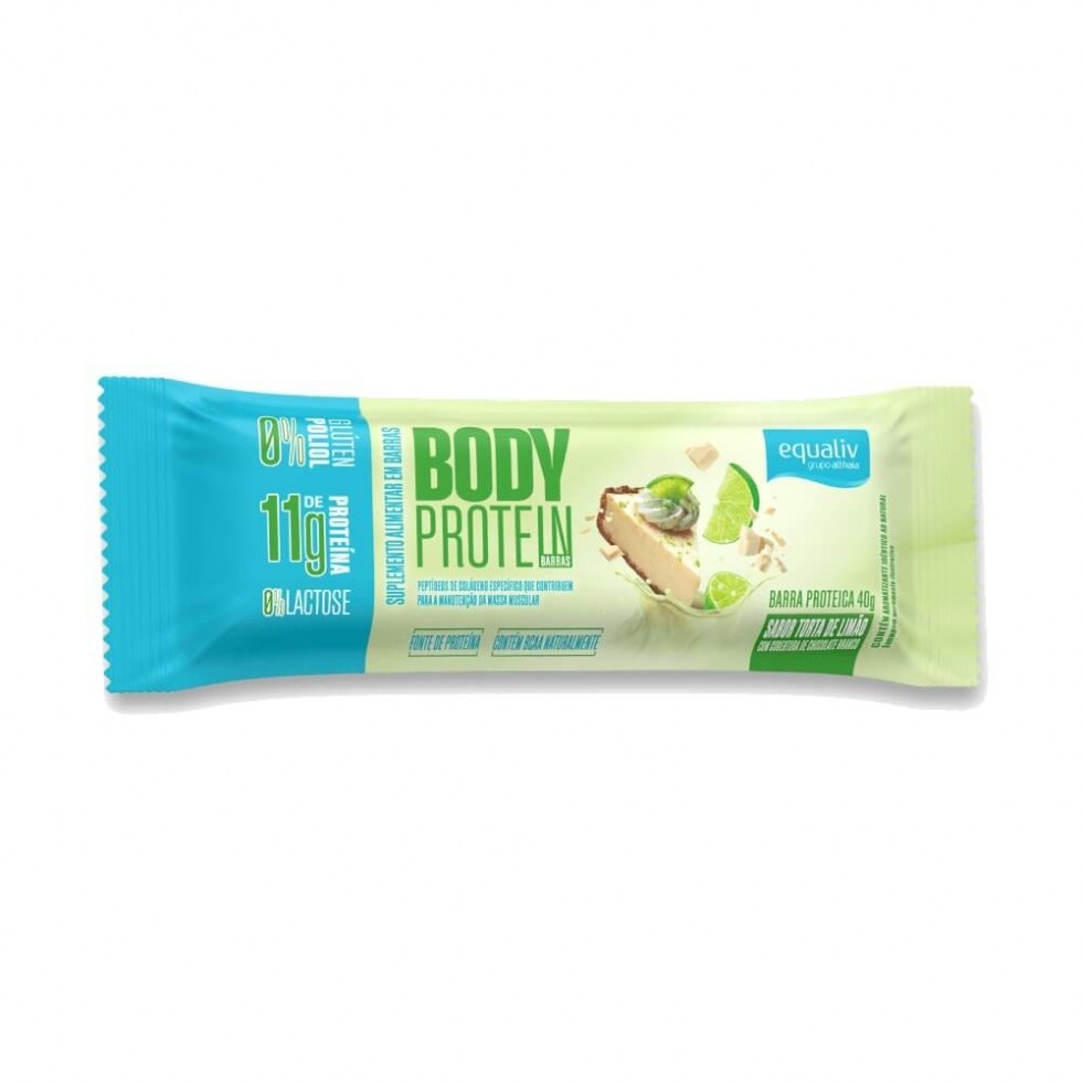 Body Protein Bar (40g) - Sabor: Torta de Limão Cobertura Choc. Branco