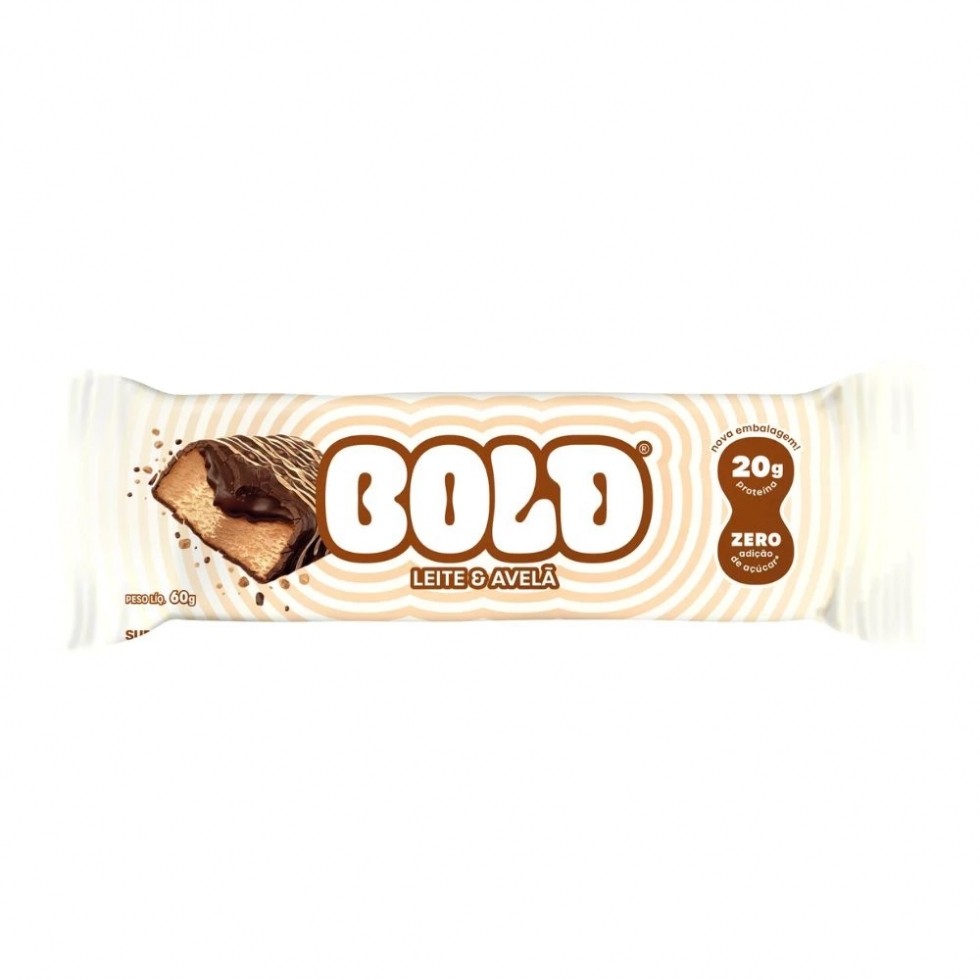 Bold Bar (60g) - Sabor: Leite e Avelã
