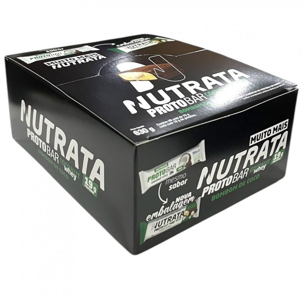 ProtoBar Whey Display - Sabor: Bombom de Coco (9 unid. 70g)