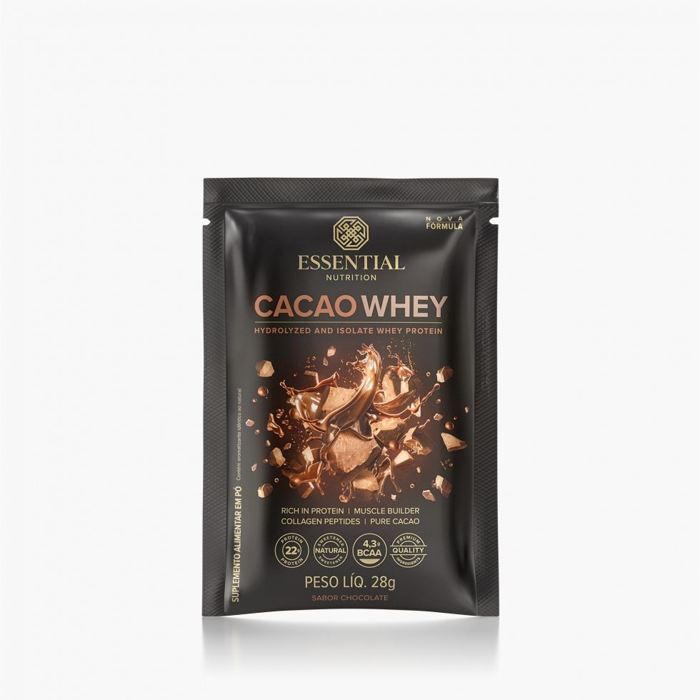Cacao Whey Sachê (28g) - Sabor: Cacau