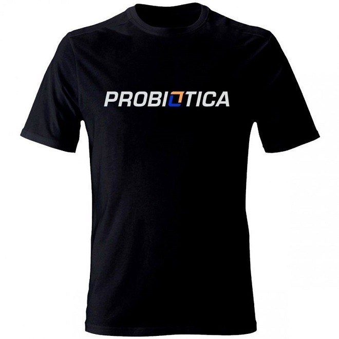 Camiseta Preta Probiótica - Tamanho: E\G