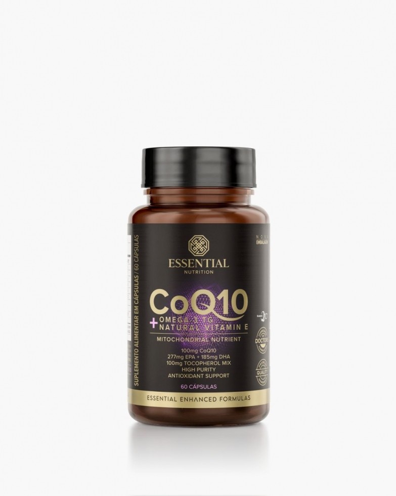 CoQ10 + Ômega 3TG + Vitamina E (60 caps) - nova embalagem - Padrão: Único