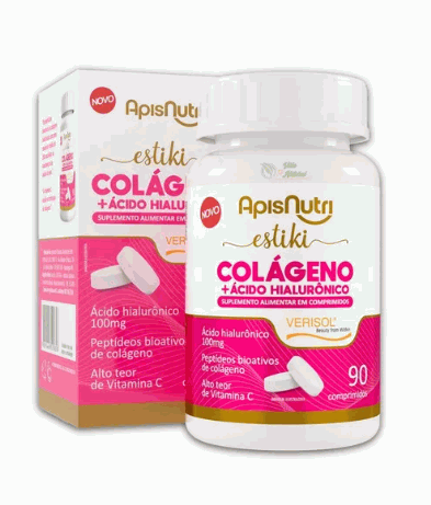 Estiki Colágeno + Ácido Hialurônico (90 comp) - Padrão: Único