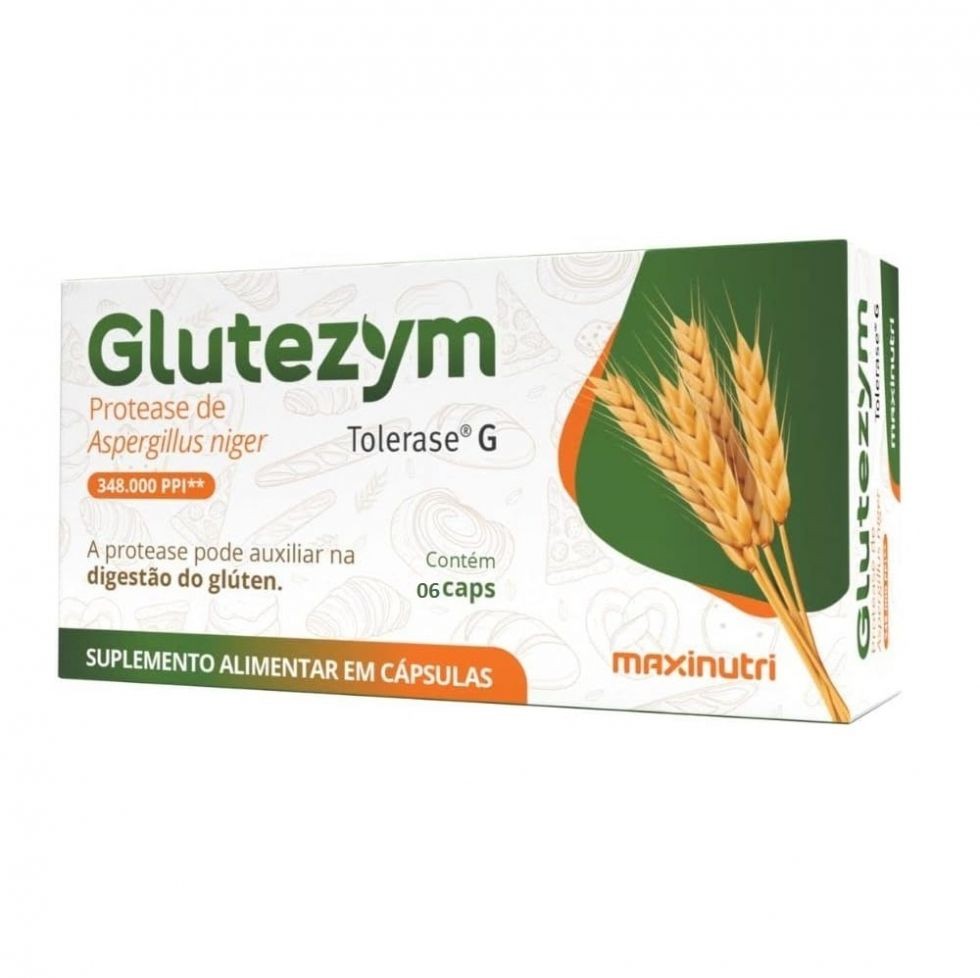 Glutezym 348.000 (06 caps) - Padrão: Único