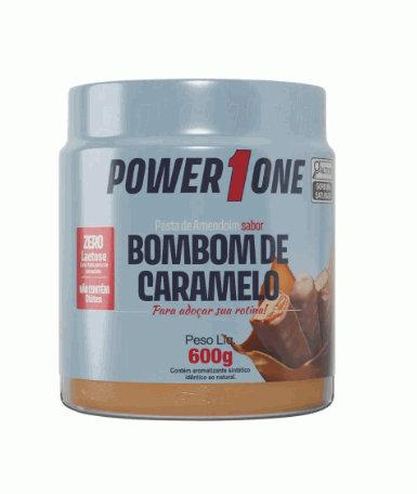 Pasta de Amendoim (600g) - Sabor: Bombom de Caramelo