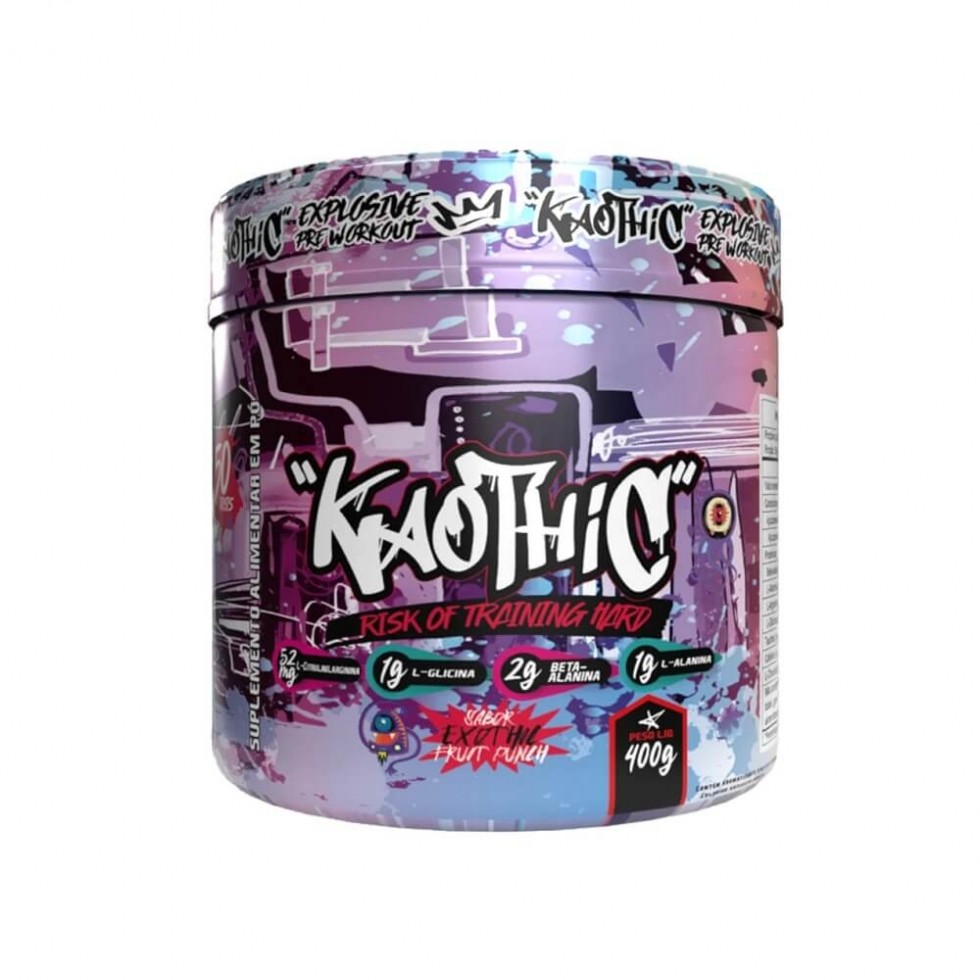 Kaothic Pre Workout (400g) - Sabor: Exotic Fruit Punch