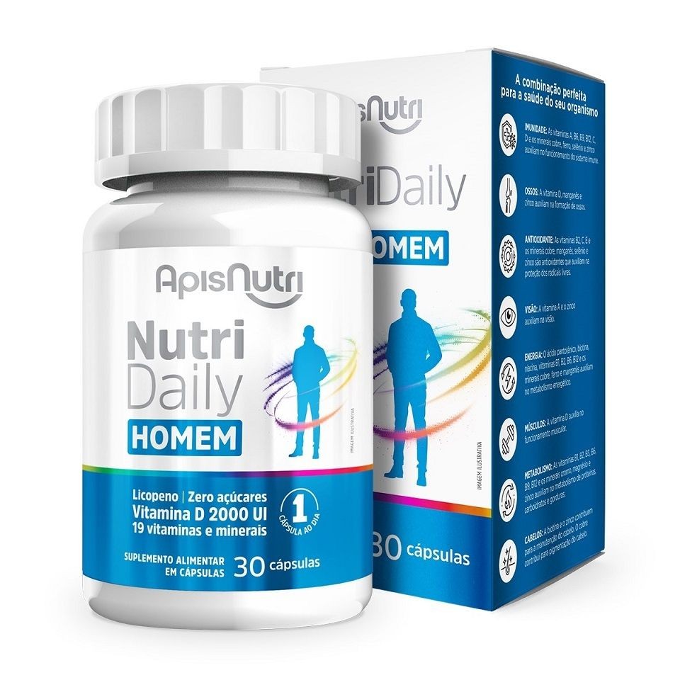 Nutri Daily Homem (30 caps) - Padrão: Único