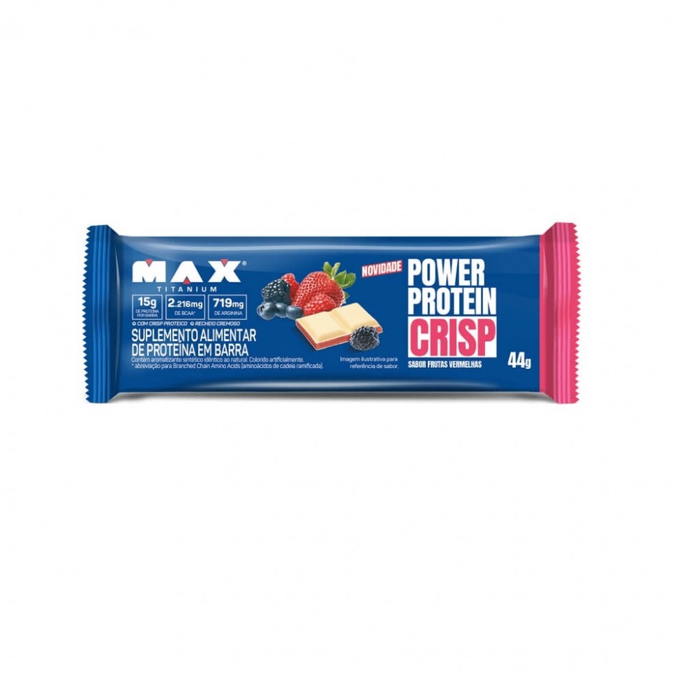 Power Protein Crisp Bar (44g) - Sabor: Frutas Vermelhas