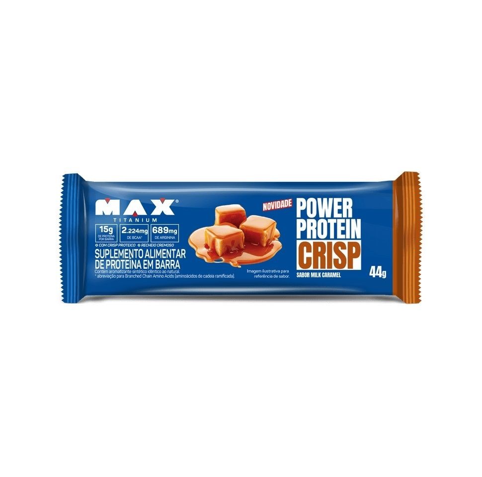 Power Protein Crisp Bar (44g) - Sabor: Milk Caramel