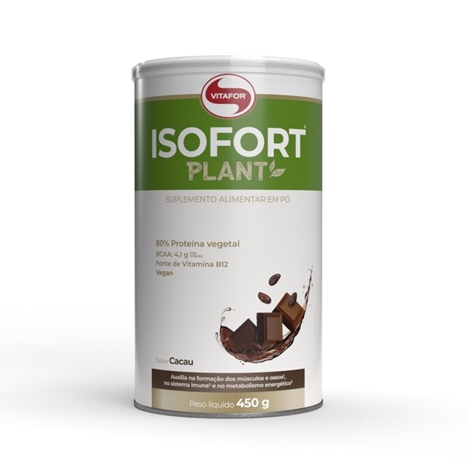Isofort Plant (450g) - Sabor: Cacau