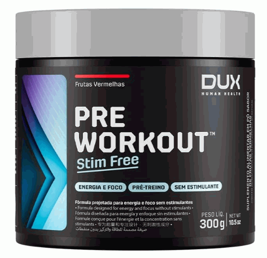 Pre Workout Original - Stim Free (300g) - Sabor: Frutas Vermelhas