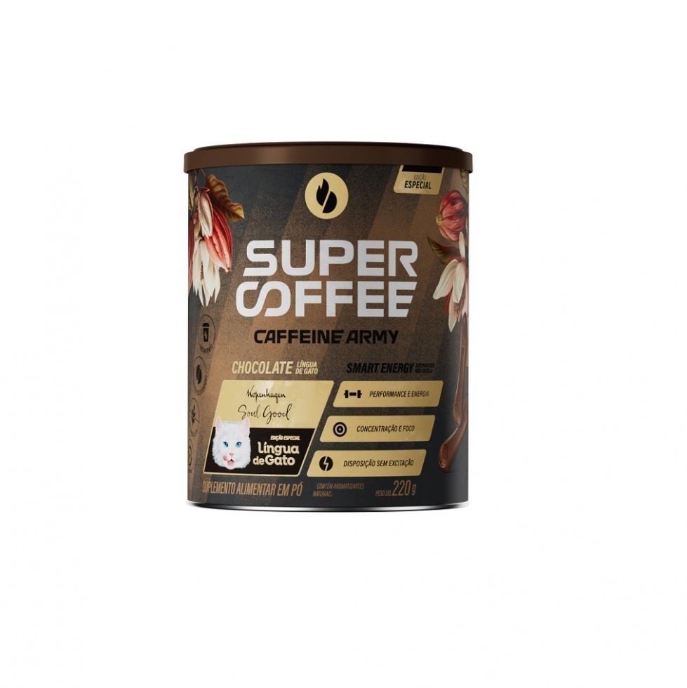 SuperCoffee 3.0 (220g) - Sabor: Chocolate (língua de gato)