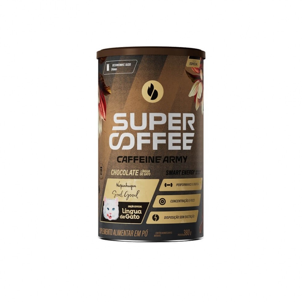 SuperCoffee 3.0 (380g) - Sabor: Chocolate (língua de gato)