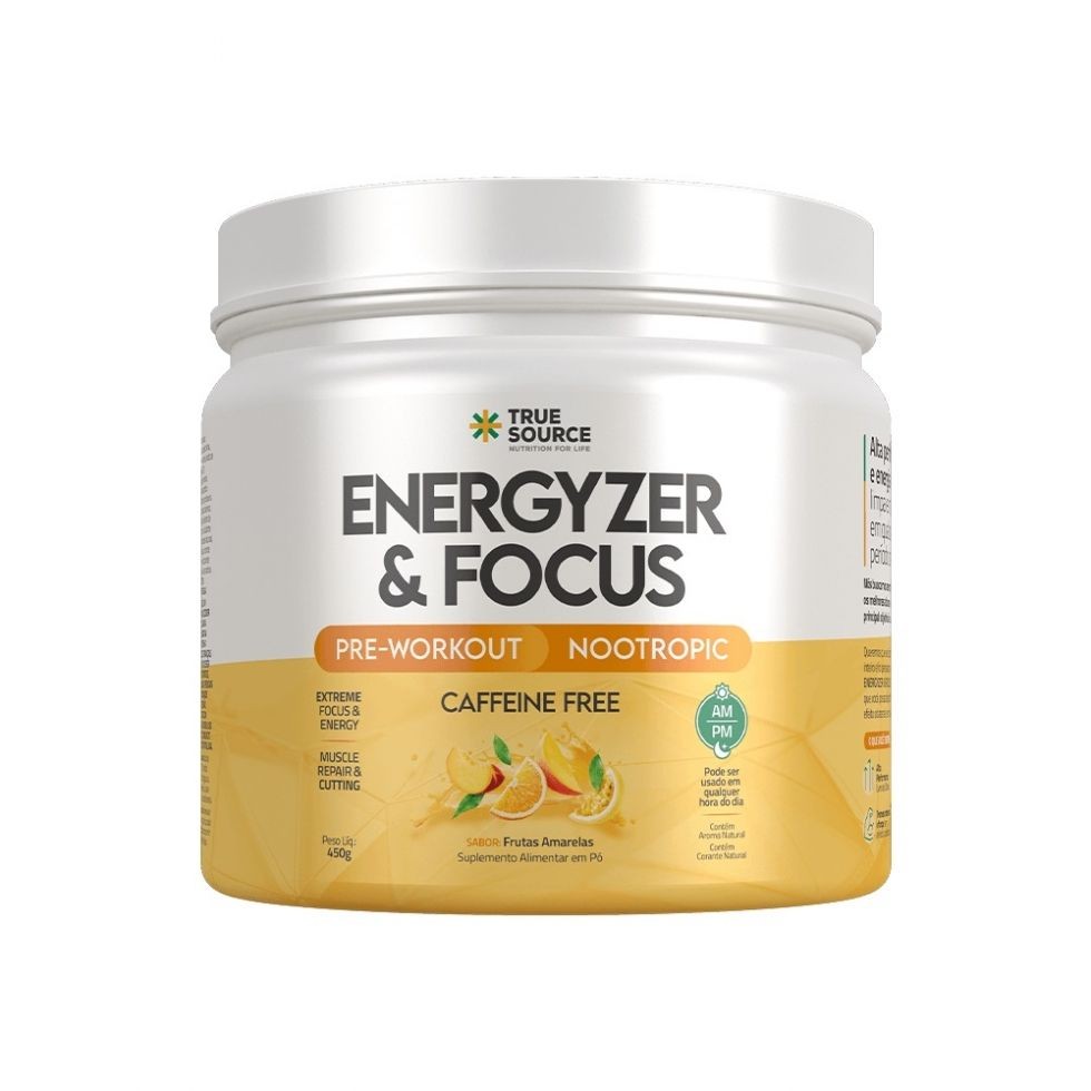 Energyzer e Focus (360g) - Sabor: Frutas Amarelas (s/ cafeína 450g)