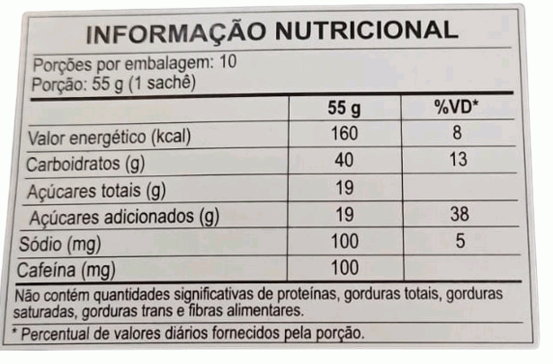 Energy Gel Z2+ - 40 Carb (Display 10 sachês 55g) - Sabor: Original